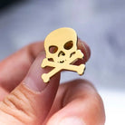 broche homme crâne, broche tête de mort, accessoire costume original, broche élégante, bijou homme unique