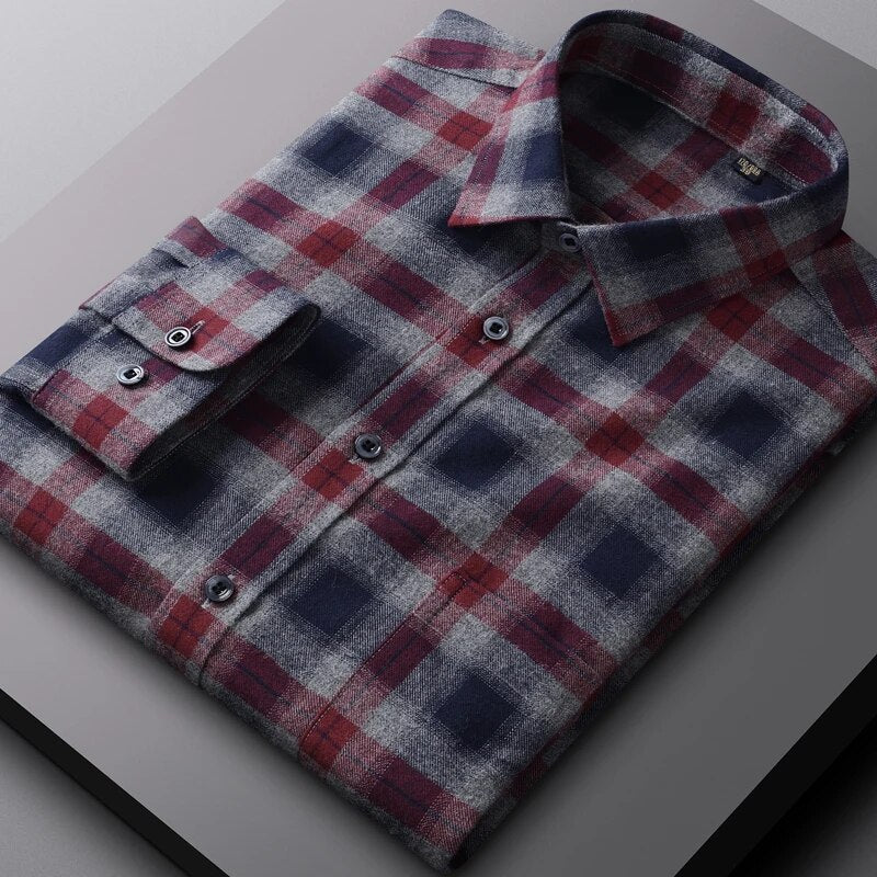 Chemise à carreaux, Chemise habillée à carreaux Maximus, Chemise habillée à carreaux, Chemise habillée en flanelle, Chemise en flanelle à carreaux, Chemise