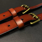 bretelles homme cuir, bretelles vintage, accessoire homme élégant, bretelles cuir véritable, bretelles classiques