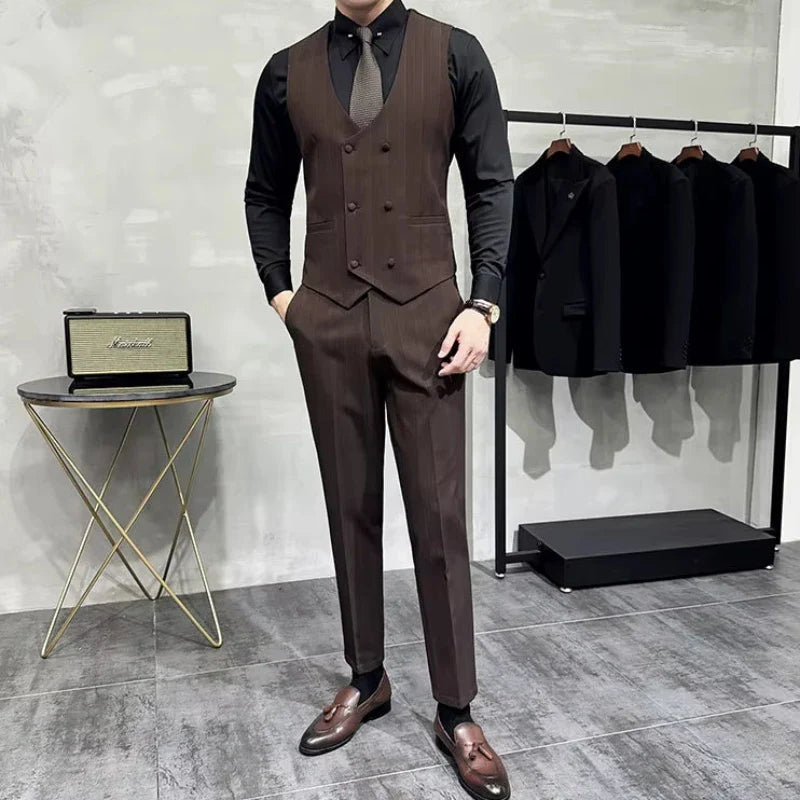 Terno masculino, terno transpassado, Terno Transpassado Listrado, terno listrado transpassado, terno listrado elegante