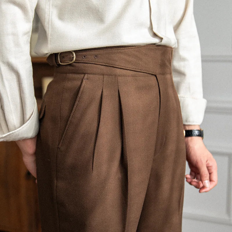pantalon tailleur homme, pantalon homme élégant, pantalon slim habillé, pantalon homme polyester, pantalon de bureau homme
