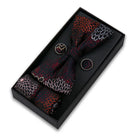 coffret cravate nœud papillon, nœud papillon imprimé, accessoire homme élégant, coffret cadeau masculin, ensemble cravate sophistiqué