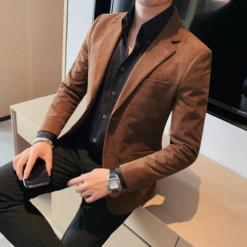 veste homme effet daim, veste homme slim fit, veste homme élégante, blazer homme, veste homme casual chic


