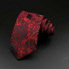 cravate florale imprimée, cravate en polyester premium, accessoire homme élégant, cravate motif exclusif, cravate sophistiquée