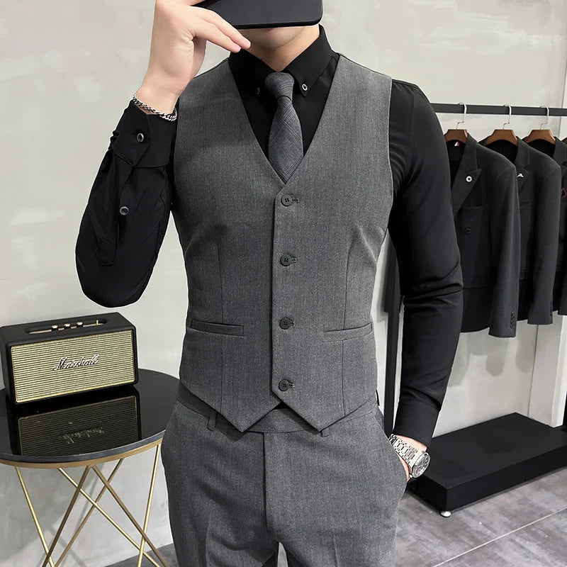 gilet homme uni, gilet homme slim, gilet homme formel, gilet homme élégant, veste sans manches homme