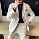 Costume homme quadrillé, Costume homme, Costume quadrillé, Costume croisé, Costume homme croisé, Ensemble homme à carreaux