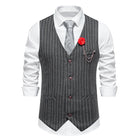 gilet homme rayures craie, gilet homme rétro, gilet homme vintage, gilet homme élégant, veste sans manches homme