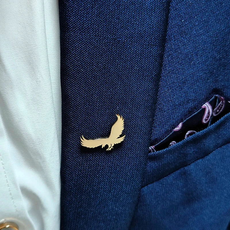 broche homme aigle, broche costume élégante, accessoire homme, broche unique, bijou homme formel