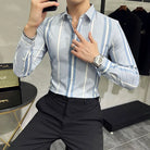 Chemise Habillée Homme, Chemise Rayée Homme, Chemise Habillée, Chemise Homme, Chemise à Rayures Homme, Chemise à Rayures, Chemise