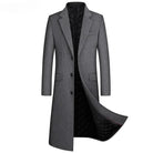 manteau long homme en laine hiver élégant, manteau chaud homme automne hiver stylé, manteau laine homme coupe longue tendance, manteau décontracté chic homme laine, manteau d’hiver homme avec doublure coton







