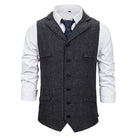 gilet homme à revers, gilet en polyester, gilet homme élégant, gilet décontracté, gilet polyvalent