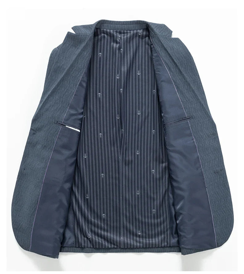 blazer homme élégant, blazer homme habillé, blazer homme casual chic, blazer homme texture, veste de costume homme





