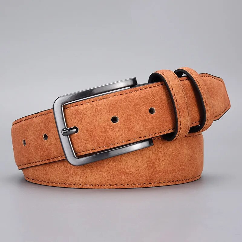 ceinture homme daim, ceinture style vintage, accessoire homme élégant, ceinture décontractée, ceinture en cuir PU
