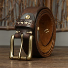 ceinture homme cuir vintage, ceinture cuir véritable, ceinture classique homme, accessoire homme élégant, ceinture robuste