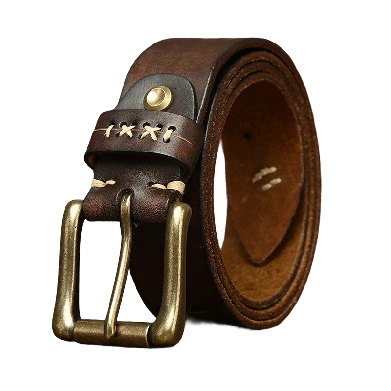 ceinture homme cuir vintage, ceinture cuir véritable, ceinture classique homme, accessoire homme élégant, ceinture robuste