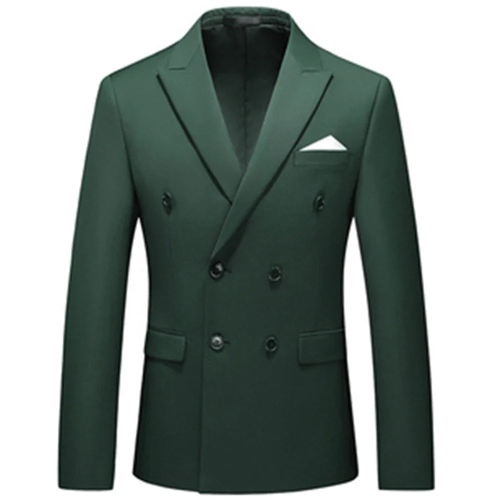 veste homme croisée, veste homme monochrome, veste homme formelle, veste homme polyviscose, blazer homme élégant







