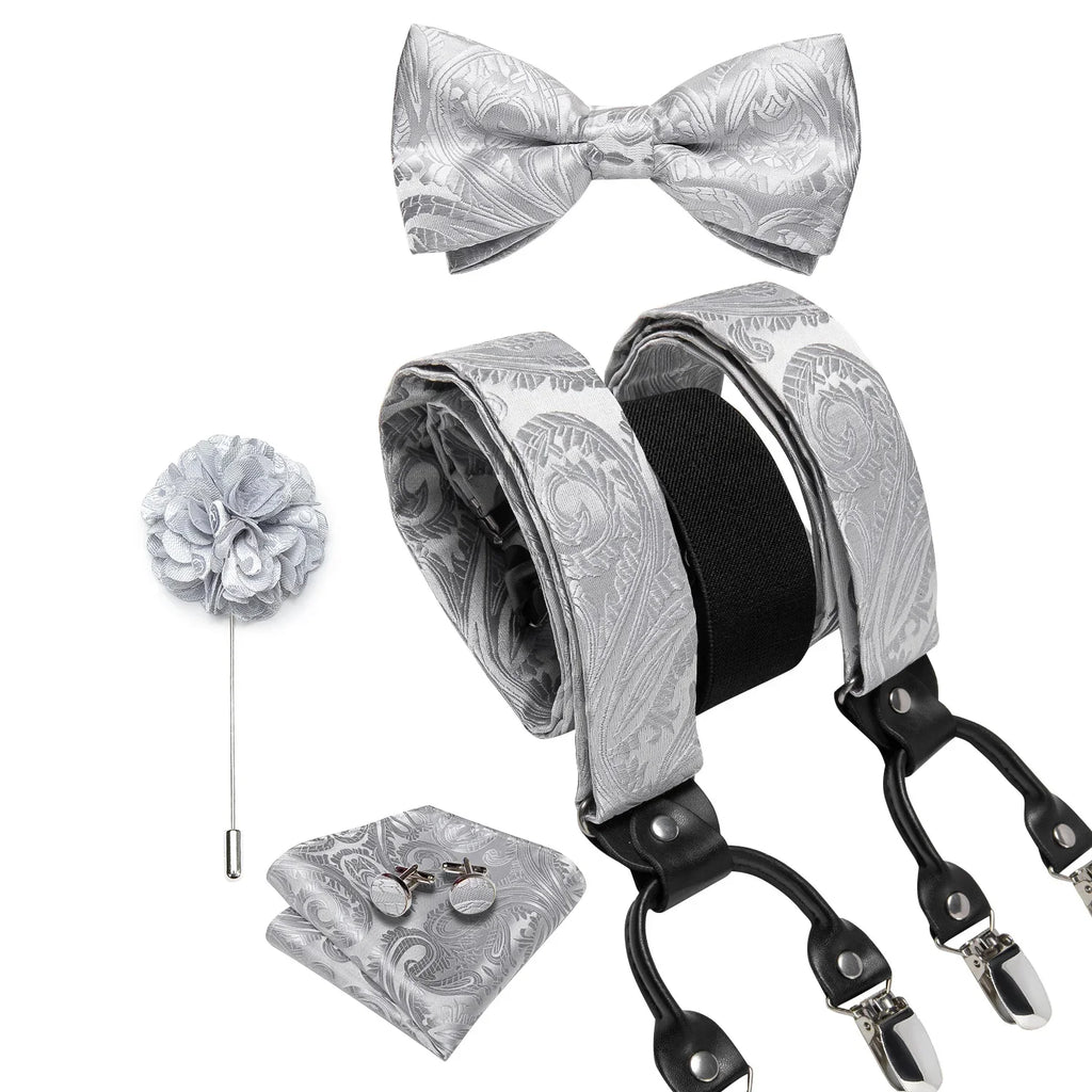 bretelles homme imprimées, ensemble luxe homme, accessoire homme élégant, bretelles soie, coffret cadeau homme
