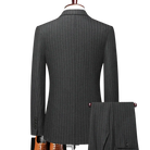 Costume Croisé Homme Rayures Craie Gris Anthracite, Costume Homme Slim, Costume Homme, Costume