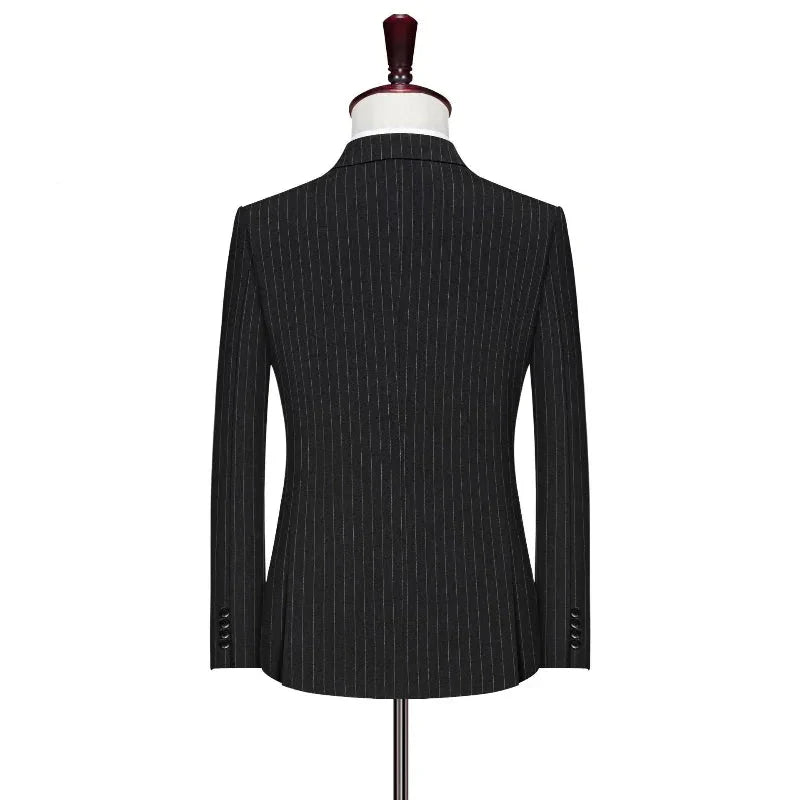 Costume Plus Size, Costume Homme à Rayures, Costume Homme Croisé Grande Taille, Costume Homme Complet, Costume Homme, Costume Grande Taille à Rayures pour Homme, Costume 3 Pièces Plus Size, Costume 3 Pièces