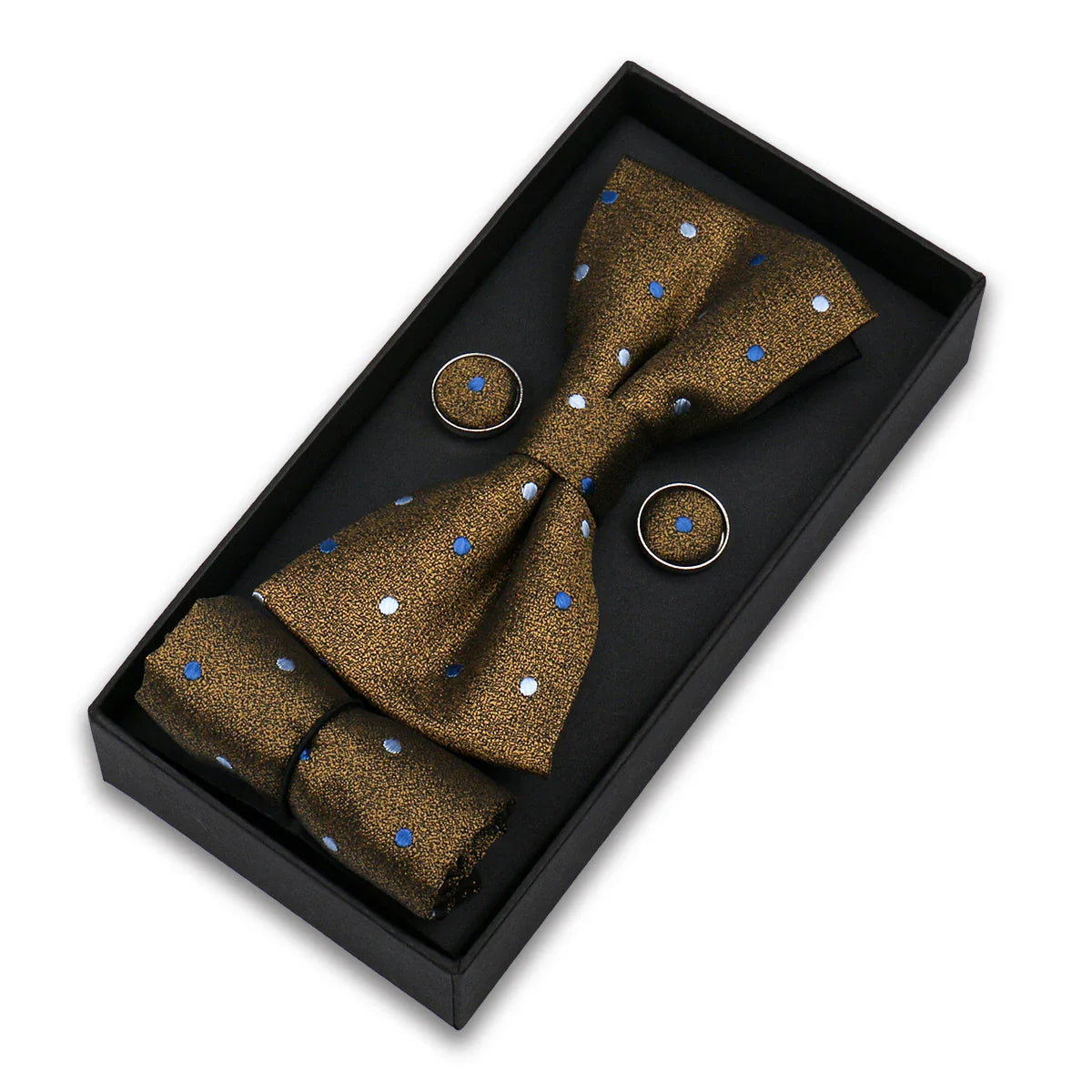 coffret cravate nœud papillon, nœud papillon imprimé, accessoire homme élégant, coffret cadeau masculin, ensemble cravate sophistiqué