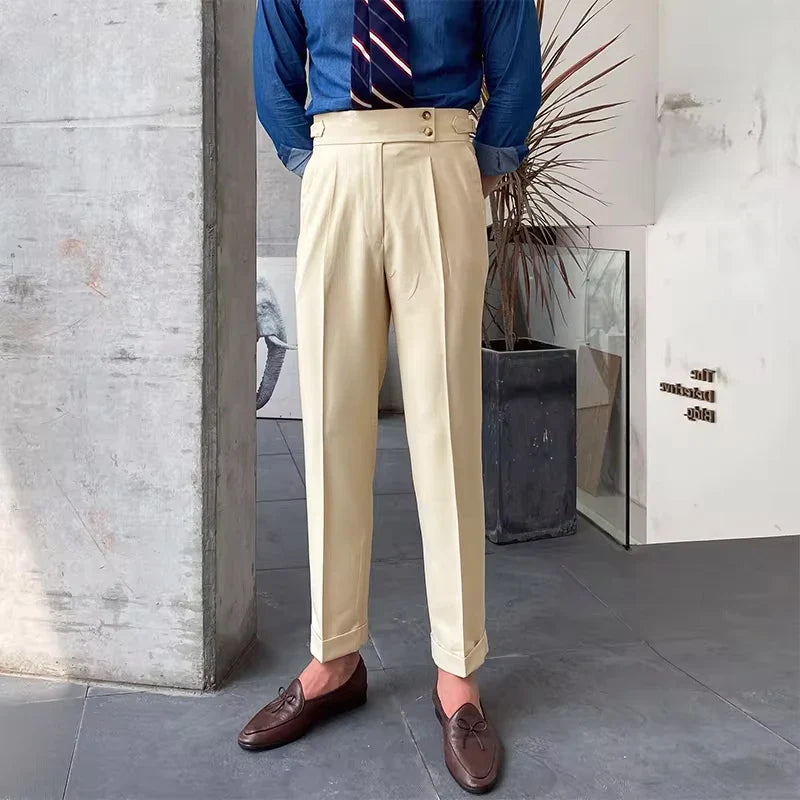 pantalon tailleur italien, pantalon homme élégant, pantalon homme style italien, pantalon habillé homme, pantalon homme premium
