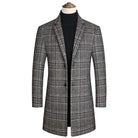 Manteau à carreaux, Manteau homme en laine à carreaux, Long manteau homme en laine Maximus, Manteau homme en laine, Manteau homme, Manteau matelassé, Manteau