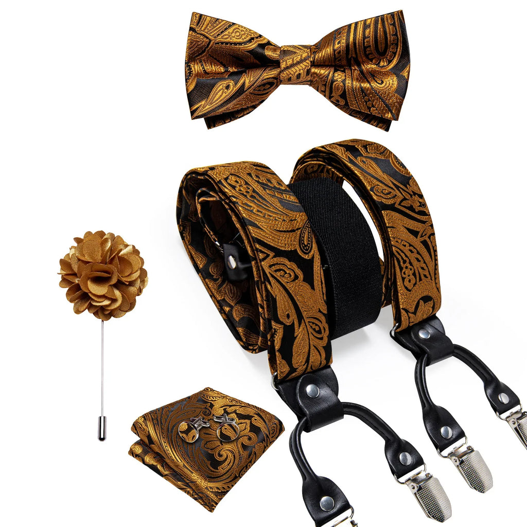 bretelles homme imprimées, ensemble luxe homme, accessoire homme élégant, bretelles soie, coffret cadeau homme