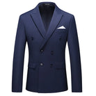 veste homme croisée, veste homme monochrome, veste homme formelle, veste homme polyviscose, blazer homme élégant







