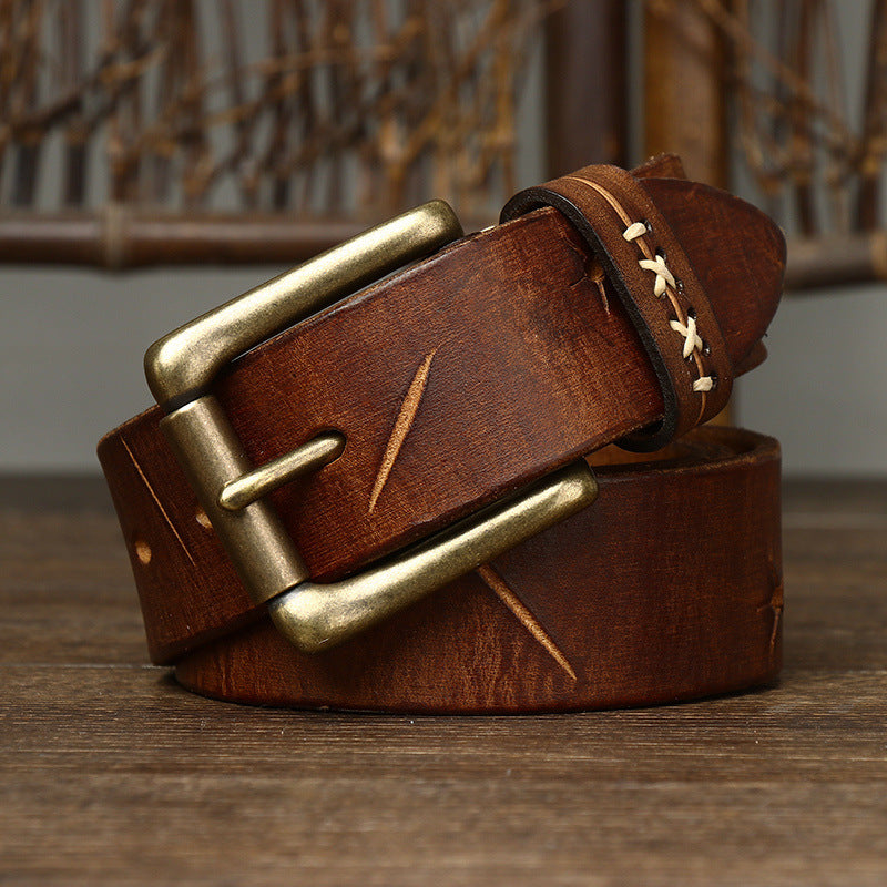 ceinture homme cuir vintage, ceinture cuir véritable, ceinture classique homme, accessoire homme élégant, ceinture robuste