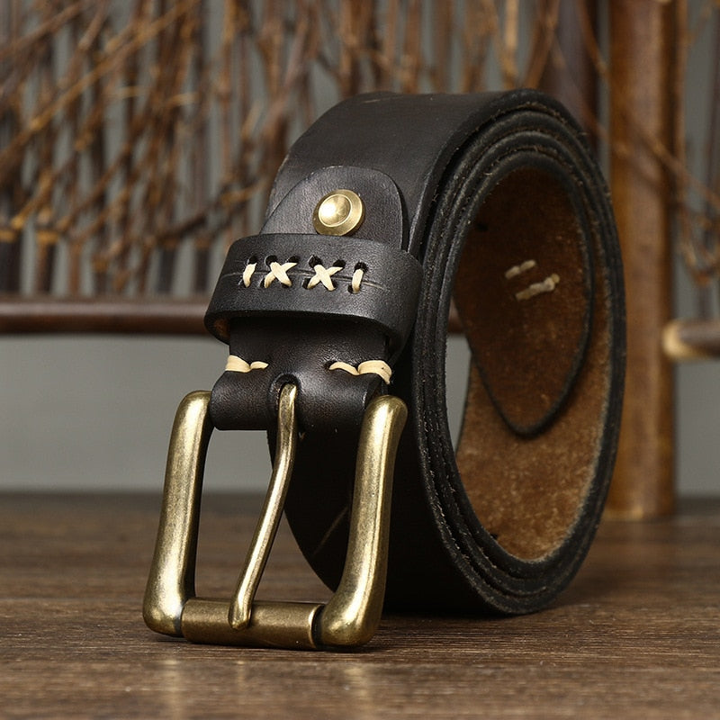 ceinture homme cuir vintage, ceinture cuir véritable, ceinture classique homme, accessoire homme élégant, ceinture robuste