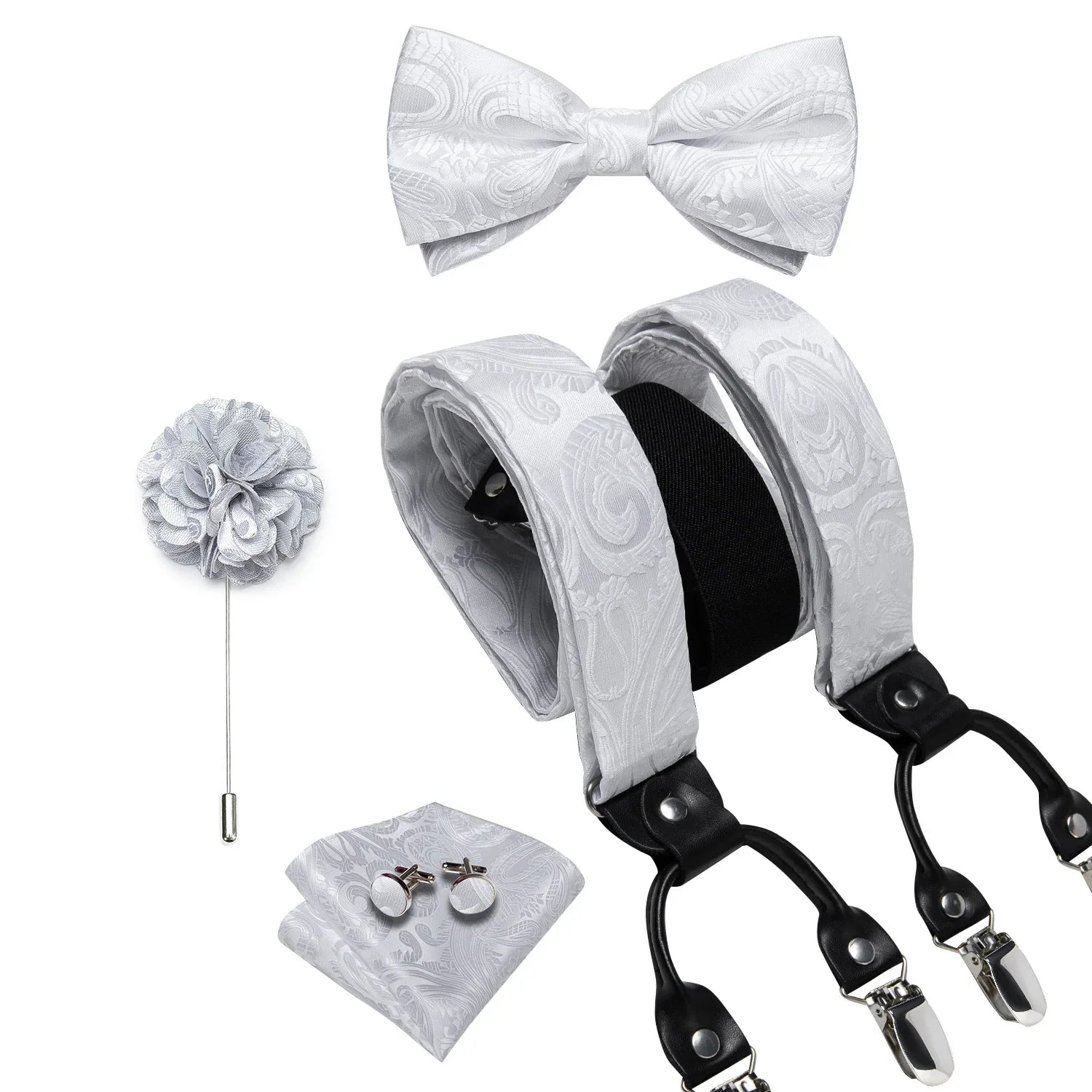 bretelles homme imprimées, ensemble luxe homme, accessoire homme élégant, bretelles soie, coffret cadeau homme