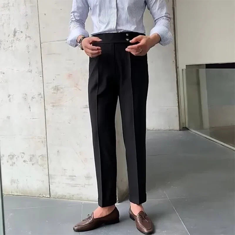 pantalon tailleur italien, pantalon homme élégant, pantalon homme style italien, pantalon habillé homme, pantalon homme premium