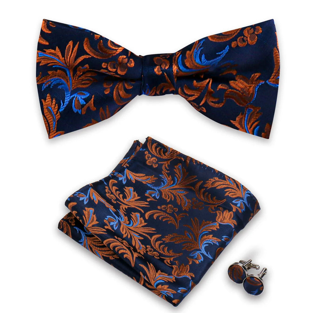 coffret cravate nœud papillon, nœud papillon imprimé, accessoire homme élégant, coffret cadeau masculin, ensemble cravate sophistiqué