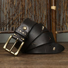 ceinture homme cuir vintage, ceinture cuir véritable, ceinture classique homme, accessoire homme élégant, ceinture robuste