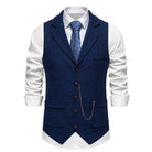 gilet homme revers, gilet homme vintage, gilet homme élégant, veste sans manches homme, gilet homme polyester







