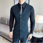 Costume 3 Pièces à Carreaux, Costume 3 Pièces Slim Fit, Costume 3 Pièces Moderne, Costume 3 Pièces Complet, Costume 3 Pièces