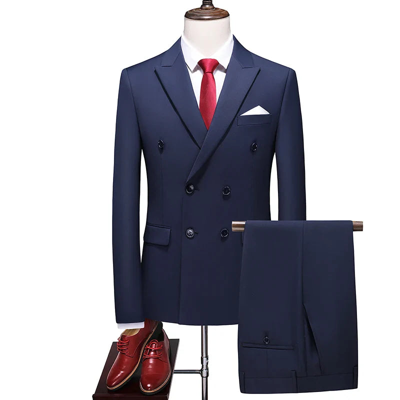 Costume Croisé Homme, Costume Homme Croisé Traditionnel, Costume Homme 6 boutons, Costume Homme, Veste Homme, Costume Homme Croisé