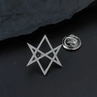 broche homme, broche étoile, accessoire costume, broche élégante, bijou homme argenté