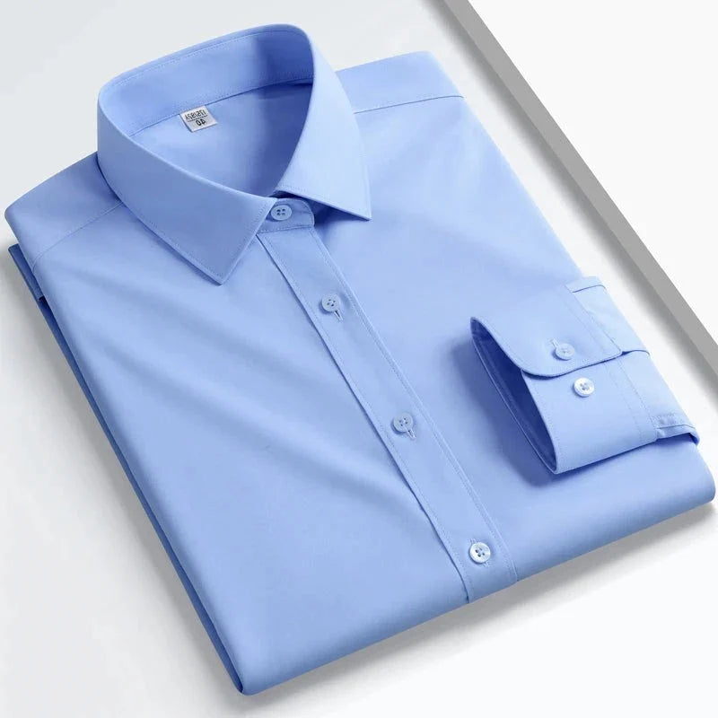 Chemise Habillée Homme, Chemise Homme Casual, Chemise Élégante Homme, Chemise Homme Moderne, Chemise Polyester Coton, Chemise
