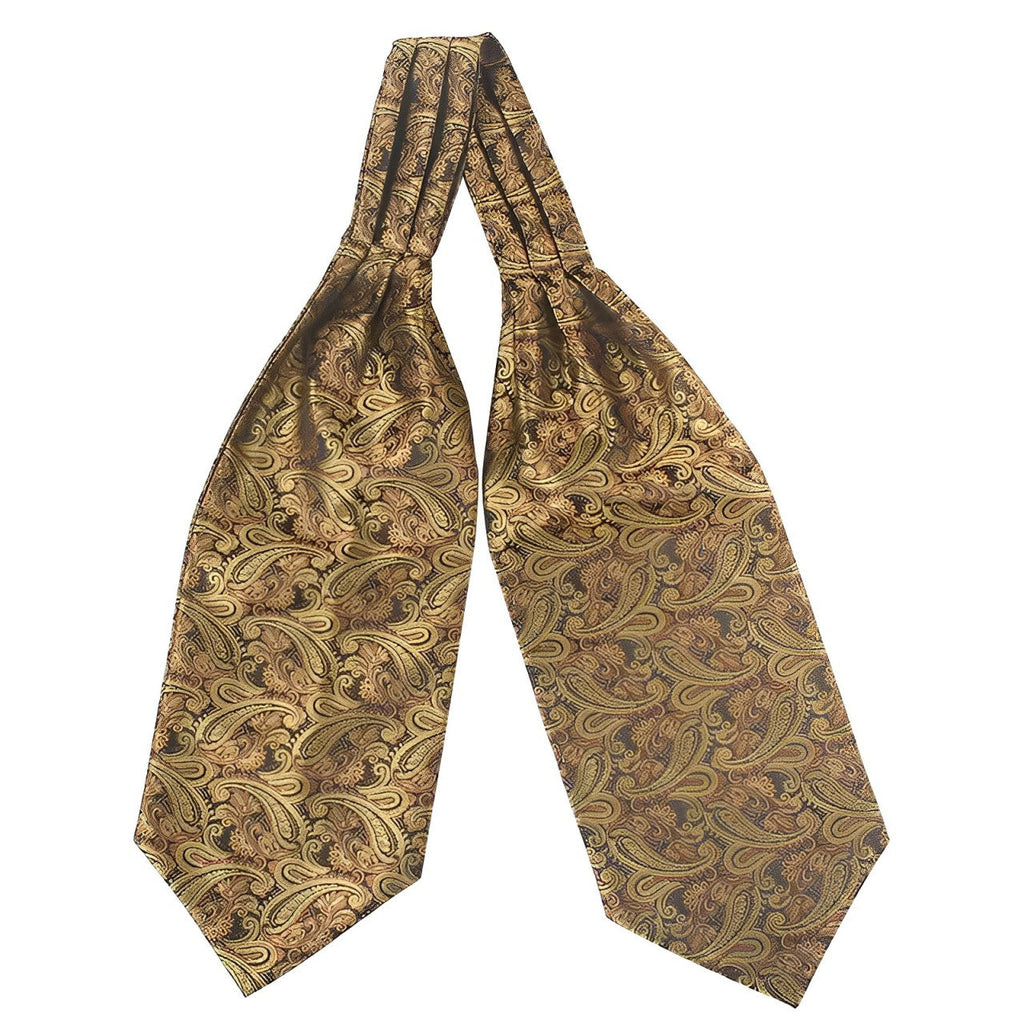 cravate ascot homme, ascot imprimé luxe, accessoire masculin élégant, cravate ascot en polyester, cravate ascot sophistiquée
