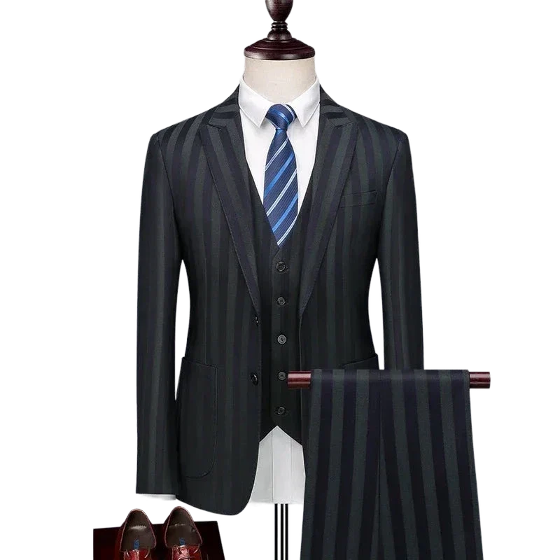 costume rayé, Costume Homme Rayé, Costume Homme, Costume 3 Pièces Slim Fit, Costume 3 Pièces Rayé, costume 3 Pièces, Costume