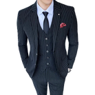 Costume 3 Pièces Rayé, costume 3 Pièces, Costume 3 Pièces Slim Fit, Costume à rayures, Costume 3 Pièces à Rayures Craie